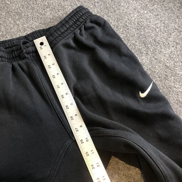 Nike Sweatpants Mens Medium Black Fleece Joggers Swoosh Logo 826431-010 - Picture 8 of 12